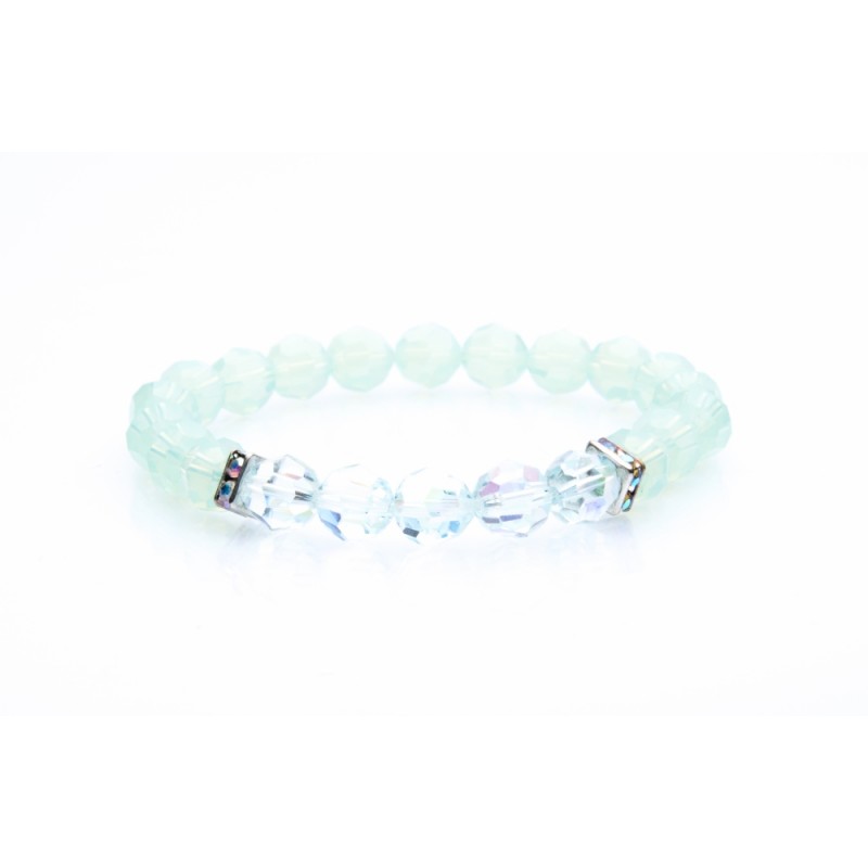 JC - ARMBAND SWAROVSKI - MINT ALABASTER