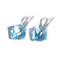 JC - SWAROVSKI OORHANGER COSMIC AQUAMARINE