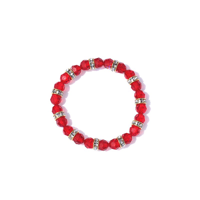 JC - SWAROVSKI MEISJESARMBAND ROOD